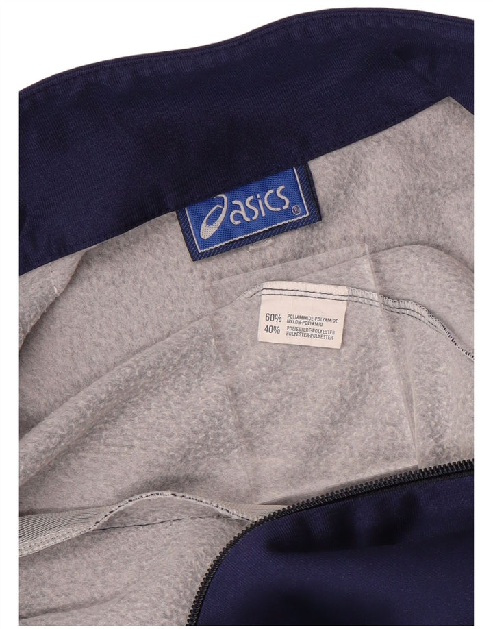 Jaqueta feminina Asics Graphic Tracksuit Top Médio Azul Marinho Poliamida Esportes