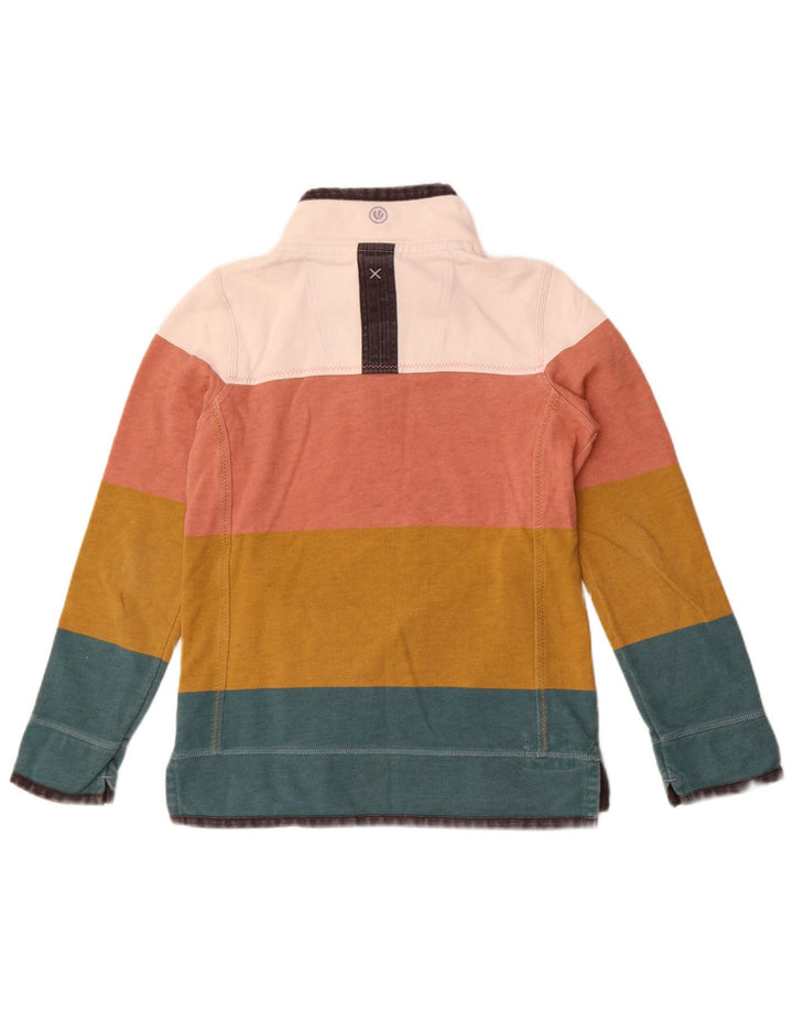 Jumper de moletom grande feminino Fat Face UK 8 pequeno multicolorido