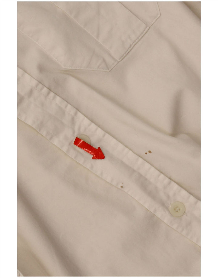 Camisa masculina Calvin Klein de algodão branco médio