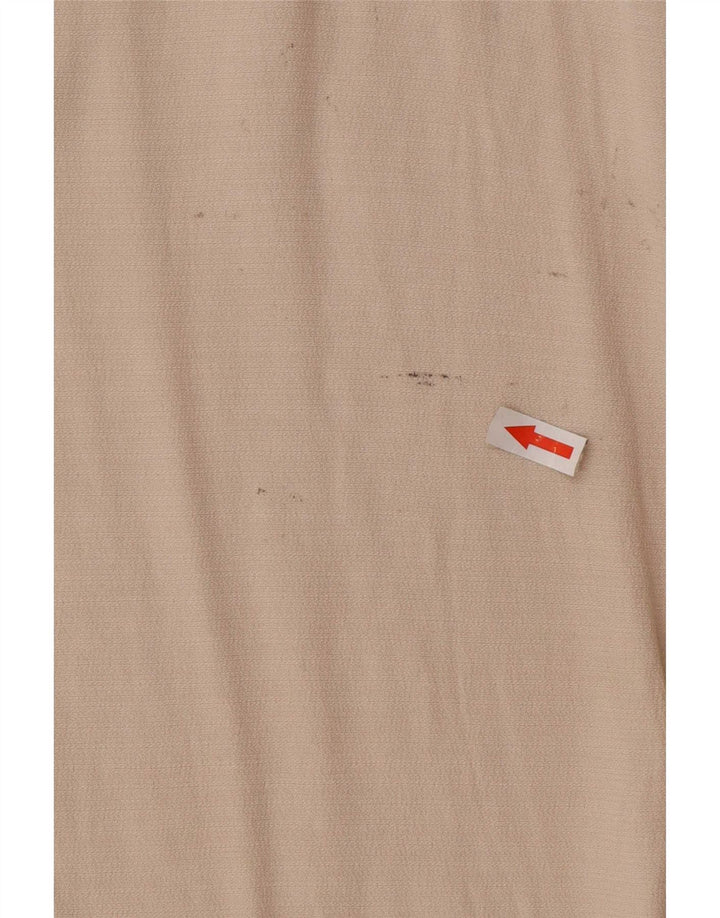 Top túnica oversized feminino Zara UK 10 pequeno poliéster bege