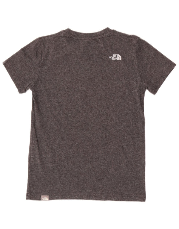 Camiseta The North Face Boys Top 9-10 Anos Algodão Cinza Médio