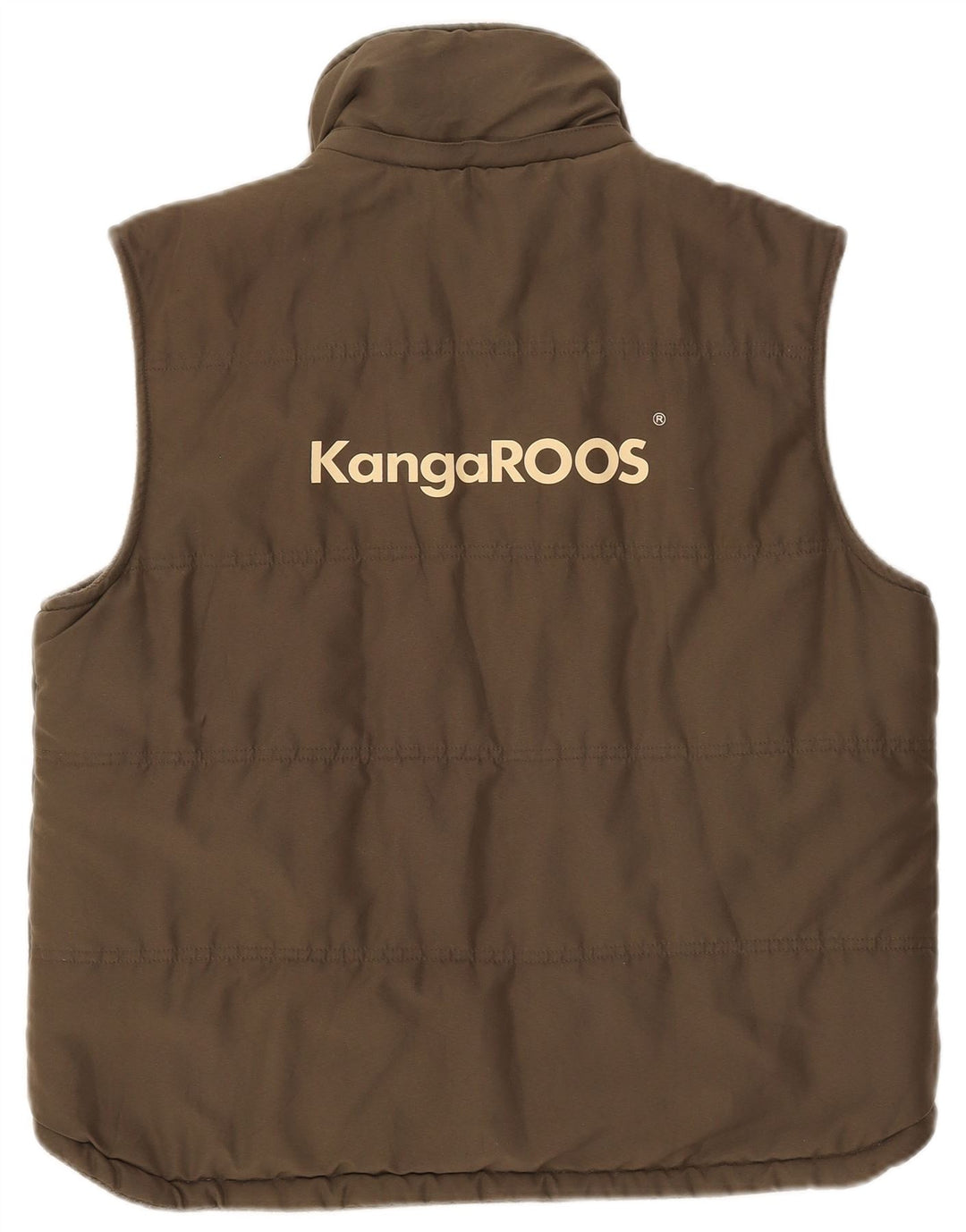 Colete acolchoado feminino Kangaroos UK 16 grande poliéster cáqui