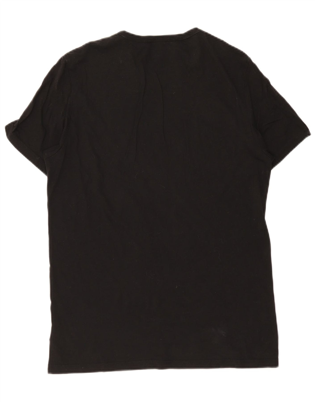 Camiseta gráfica masculina G-Star Top médio algodão preto