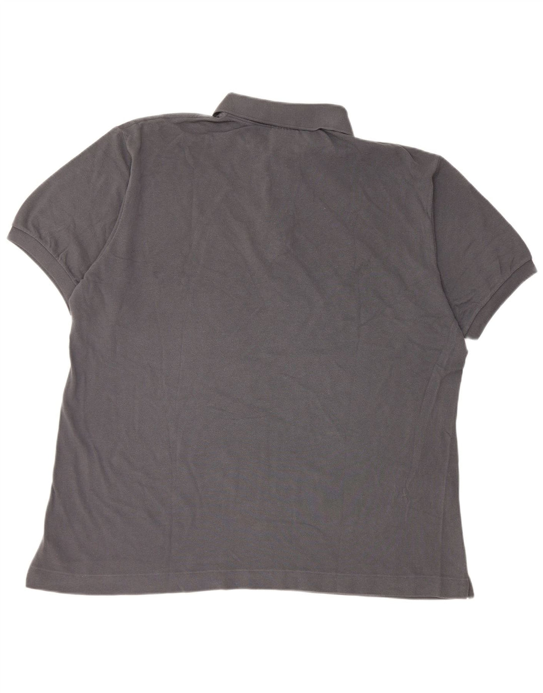 Camisa polo masculina Lacoste tamanho 7 2XL algodão cinza