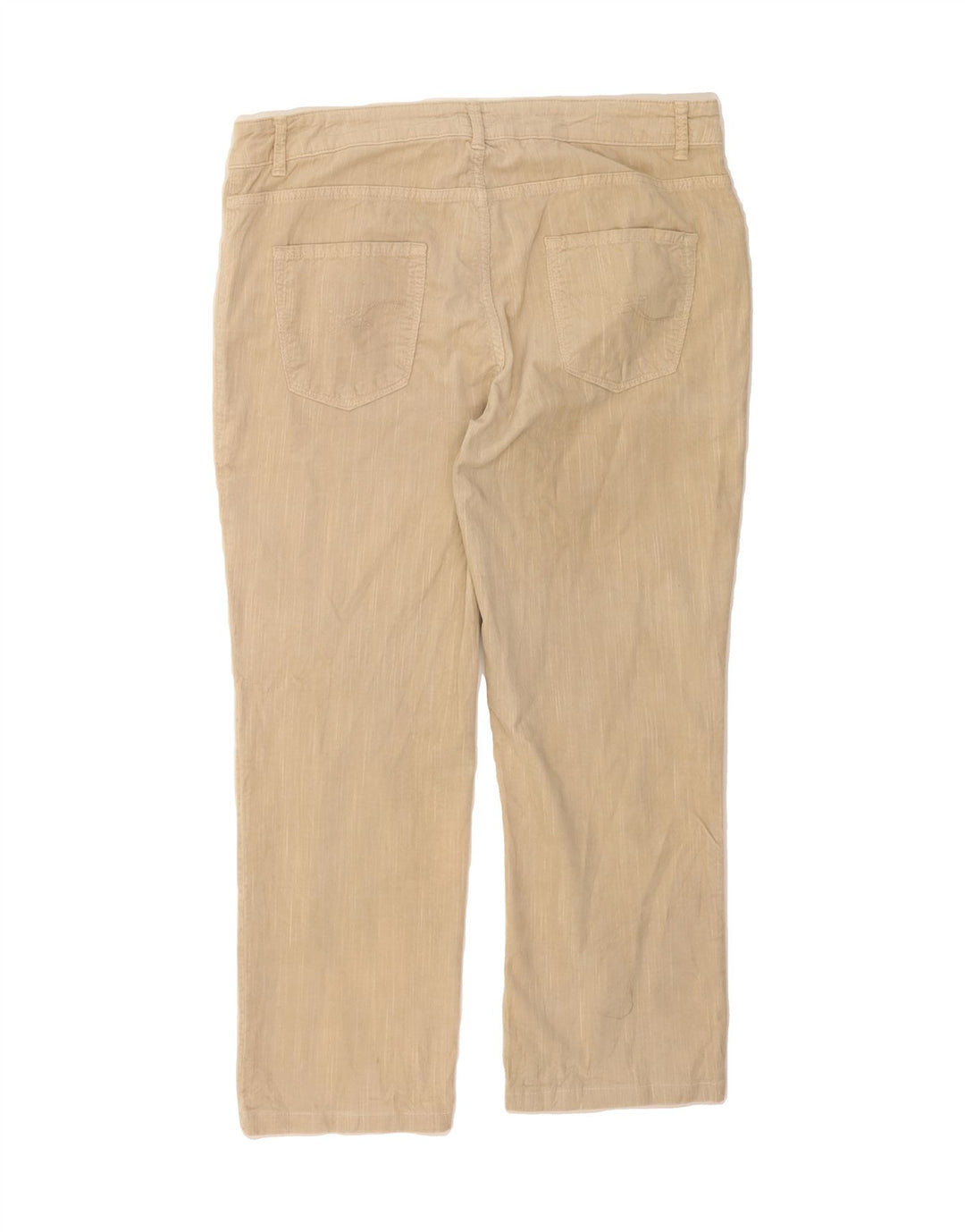 TRUSSARDI Mens Straight Corduroy Trousers  W34 L27 Beige Flecked Cotton Vintage Trussardi and Second-Hand Trussardi from Messina Hembry 