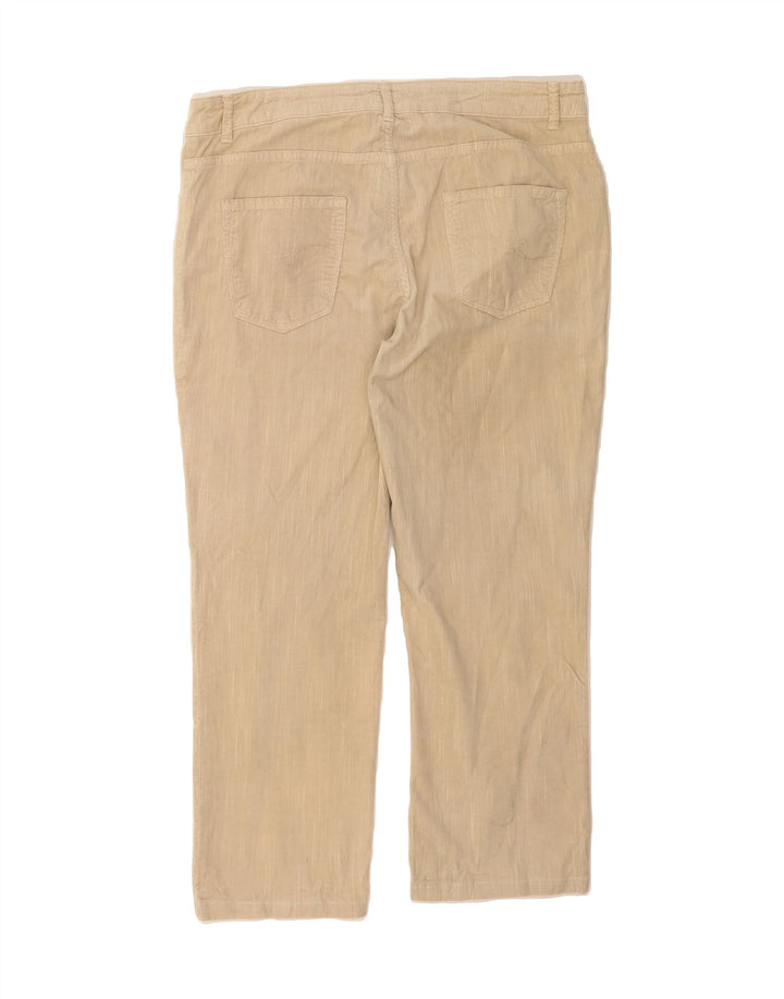 TRUSSARDI Mens Straight Corduroy Trousers  W34 L27 Beige Flecked Cotton Vintage Trussardi and Second-Hand Trussardi from Messina Hembry 
