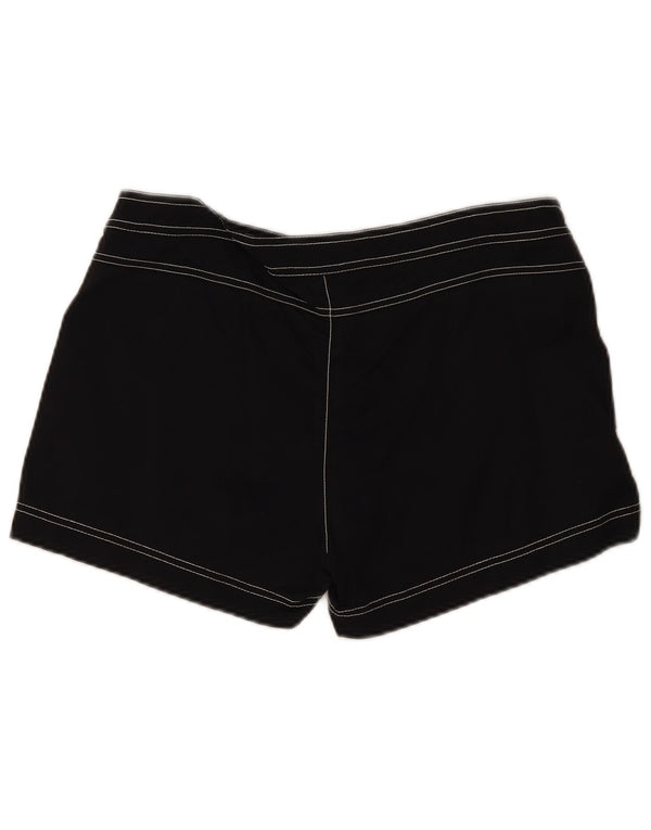 Shorts de natação feminino Nautica UK 16 grande preto nylon
