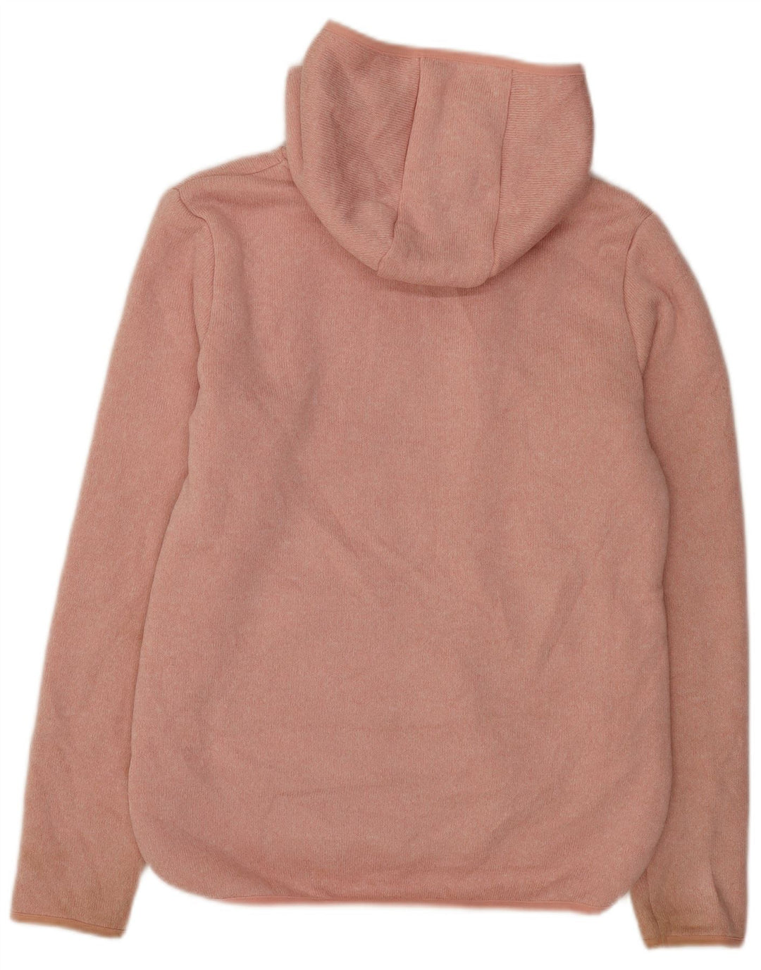 Suéter feminino Roxy Sherpa Zip com capuz Reino Unido 16 grande poliéster rosa