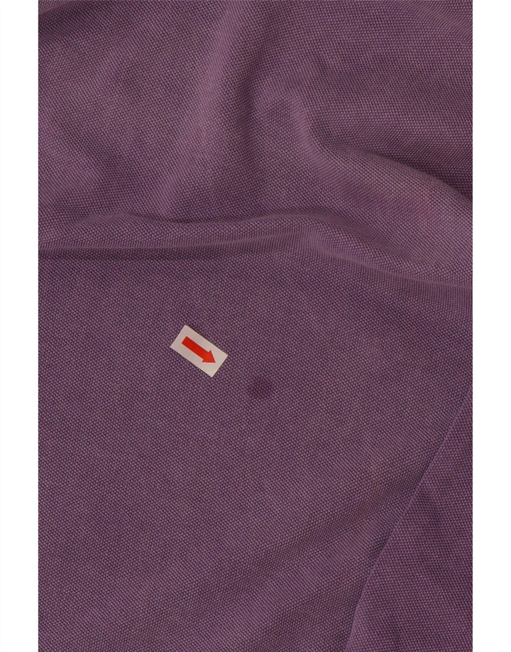 Camisa polo masculina HARMONT & BLAINE pequena de algodão roxo
