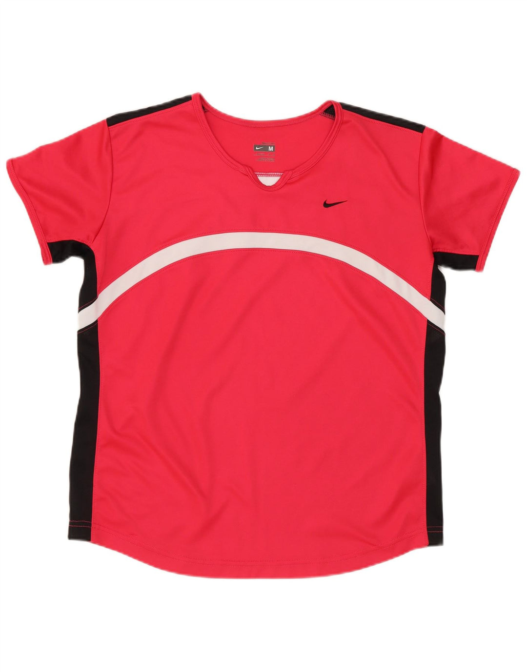 Camiseta Nike feminina Dri Fit Top US 8/10 Medium Red Colourblock Poliéster