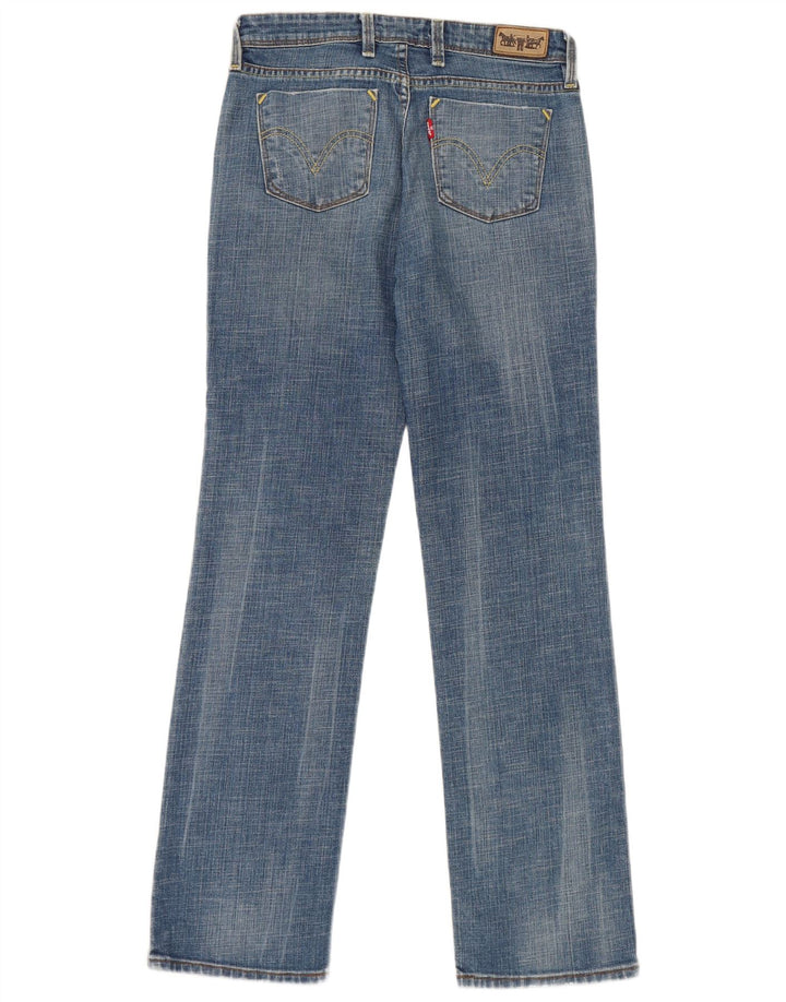 Jeans retos femininos Levi's W29 L32 algodão azul