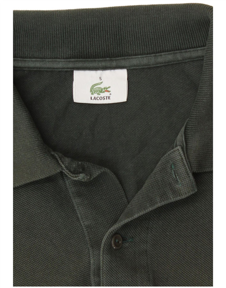 Camisa polo masculina Lacoste US 5 grande algodão verde