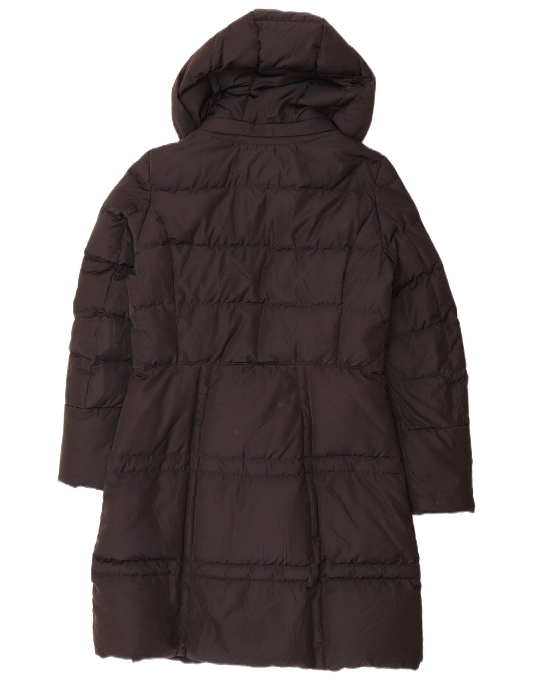 Casaco acolchoado com capuz feminino Geox UK 12 poliéster preto médio
