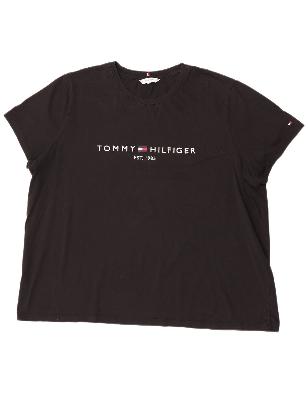 Tommy Hilfiger Camiseta masculina gráfica Top XL Preto