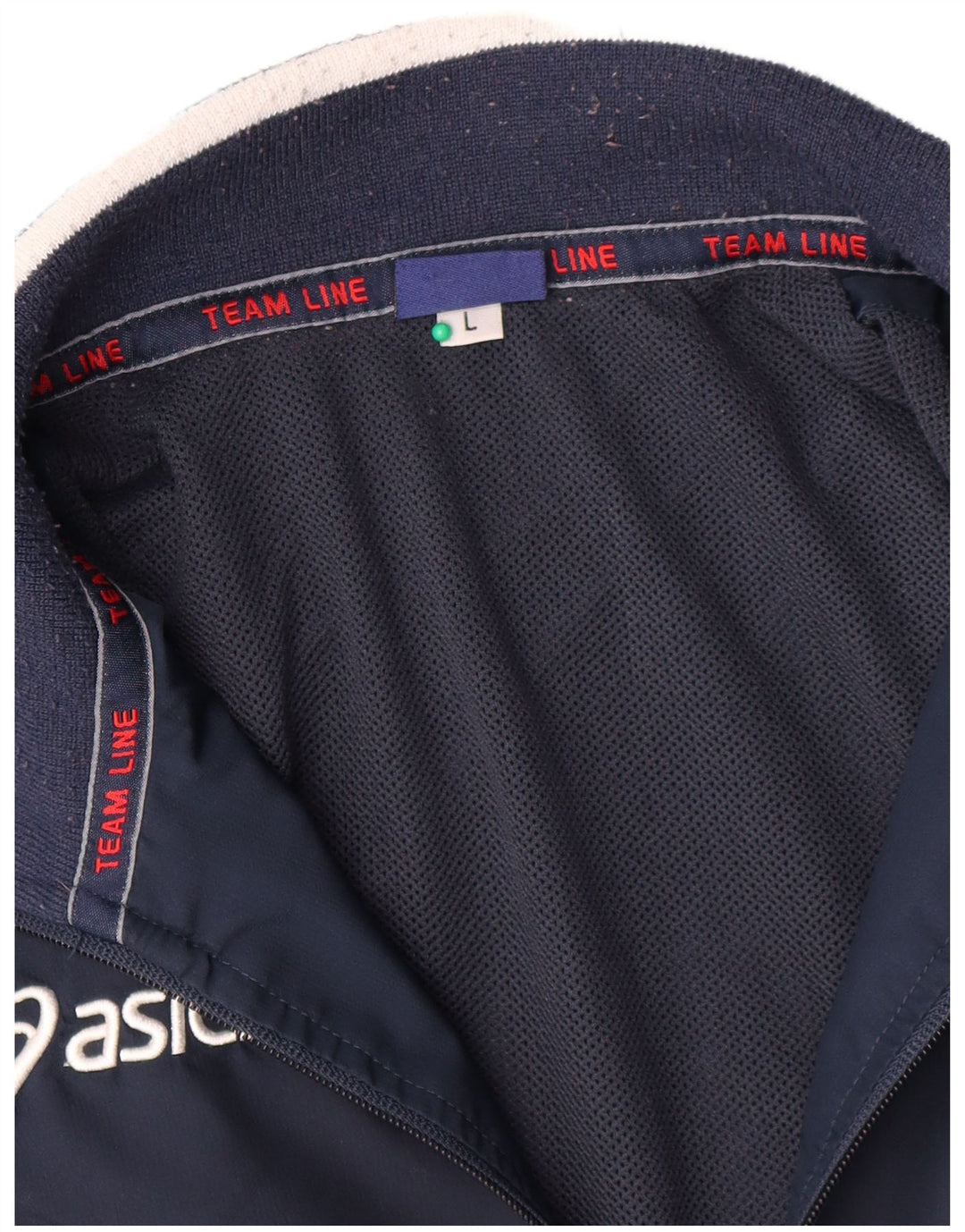 Asics Mens Tracksuit Top Jacket Grande Azul Marinho Poliéster