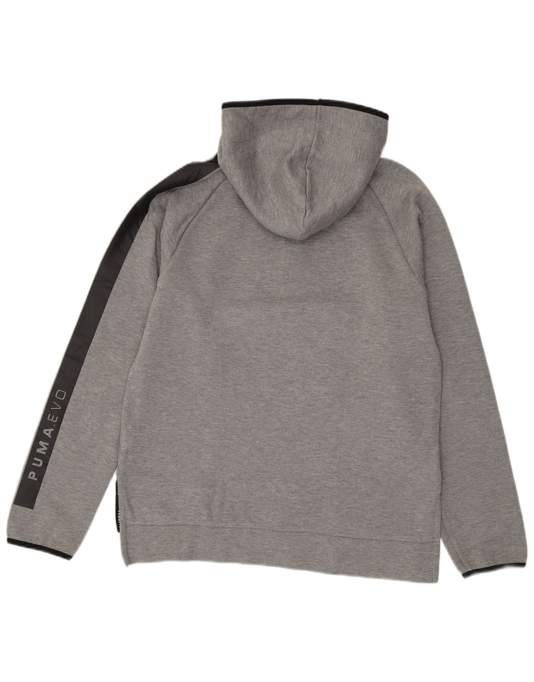 Puma Mens Zip Neck Hoodie Jumper Pequeno Algodão Cinza
