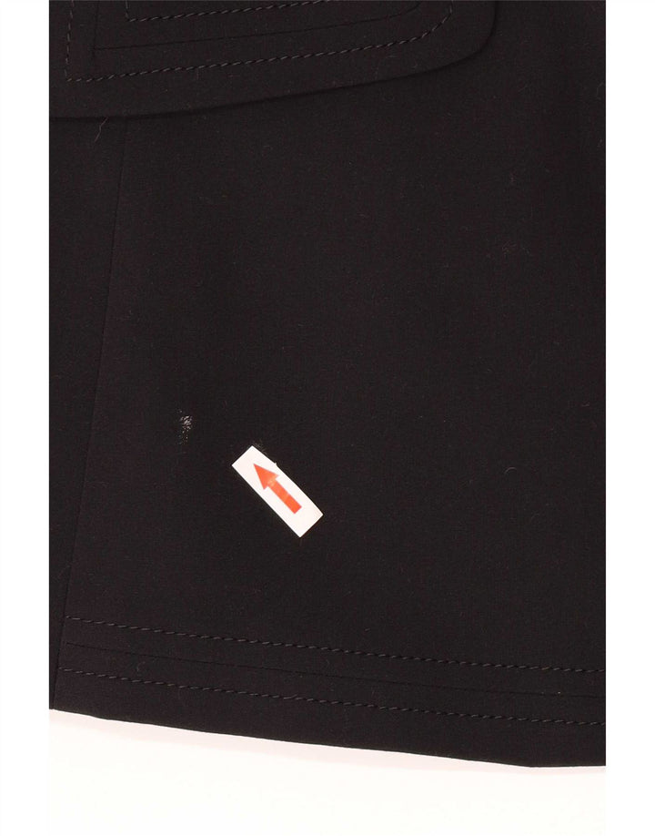 Jaqueta blazer feminina Marks & Spencer com 1 botão Reino Unido 16 grande poliéster preto