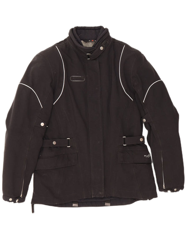 Jaqueta feminina Spidi Motorstyle Racer UK 14 poliéster preto médio