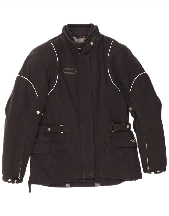 Jaqueta feminina Spidi Motorstyle Racer UK 14 poliéster preto médio