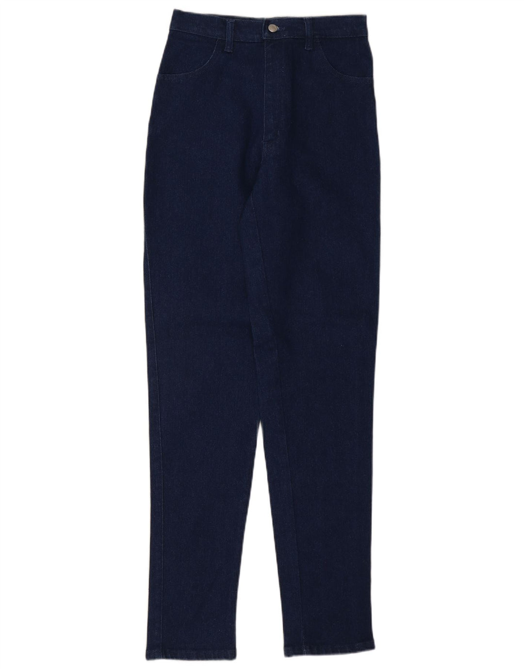 Jeans cônicos femininos vintage W27 L32 azul marinho