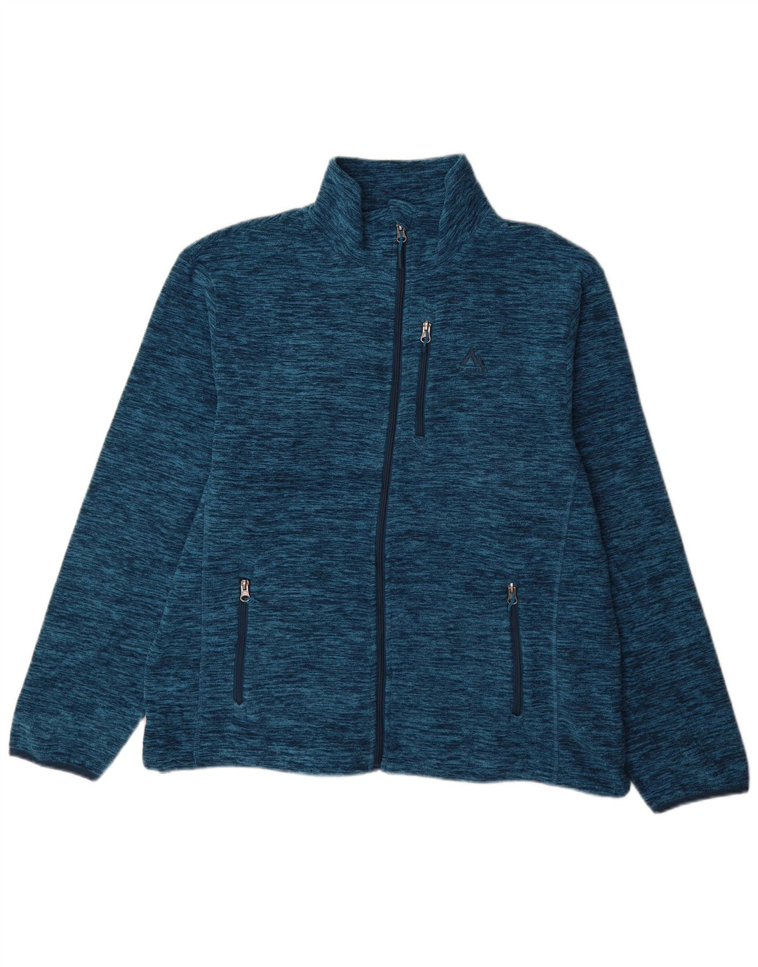 Jaqueta de lã masculina MC Kinley Reino Unido 46 3XL poliéster manchado azul