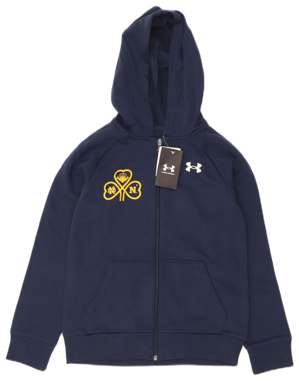 Suéter Under Armour Boys Graphic Zip com capuz 9-10 anos médio azul marinho