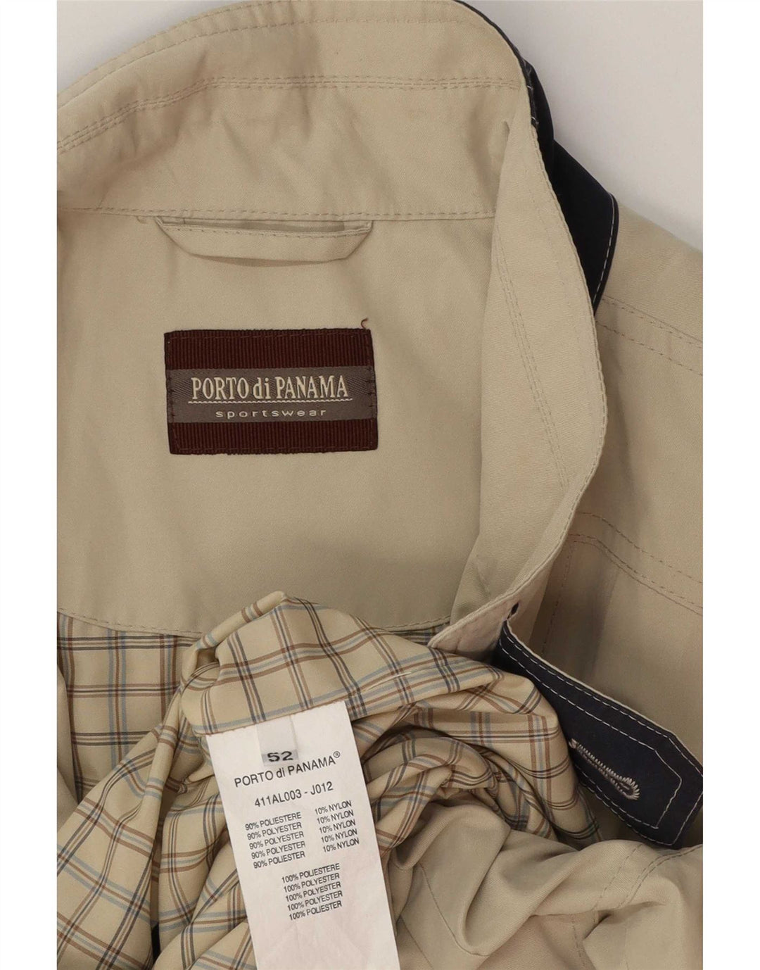 Jaqueta utilitária masculina Porto Di Panama IT 52 XL poliéster cinza