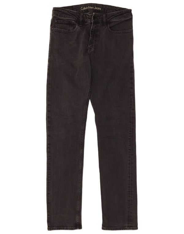 Calça Jeans Calvin Klein Masculina Slim Fit Straight W31 L32 Algodão Preto