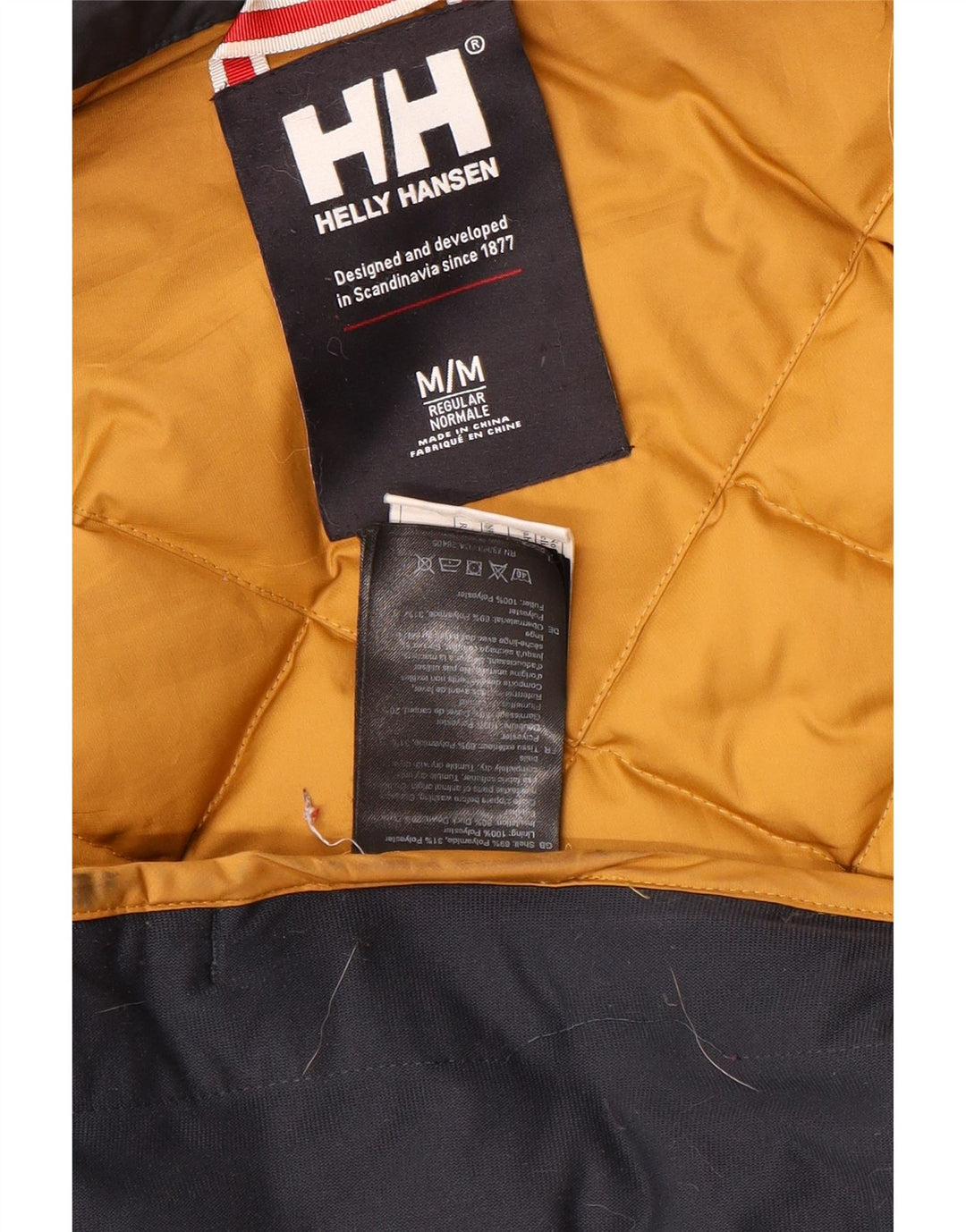 Jaqueta acolchoada masculina HELLY HANSEN UK 38 poliéster azul marinho médio