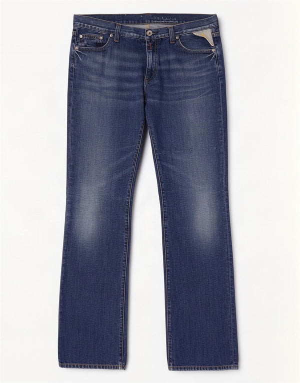 Replay Jeans reto feminino W32 L34 azul algodão