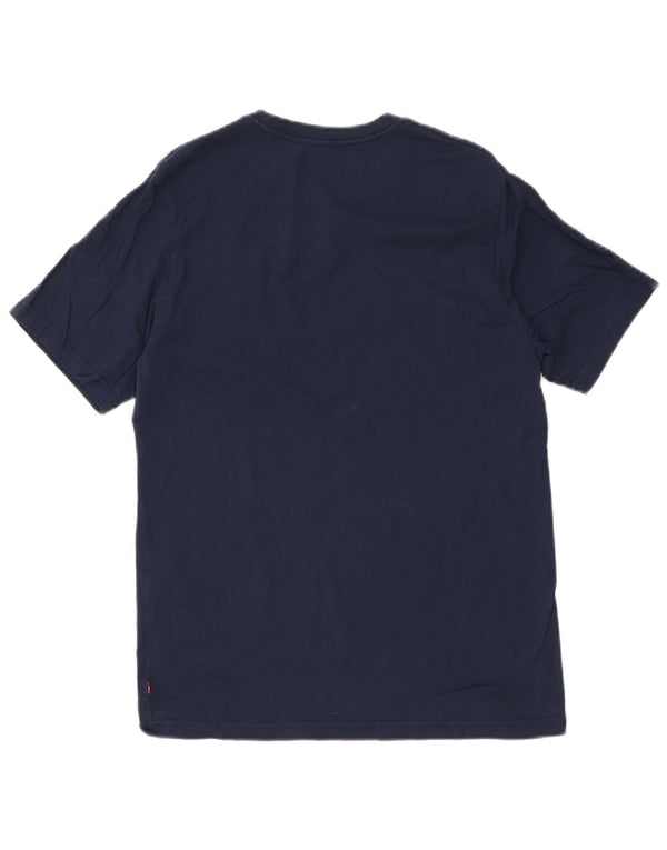 Camiseta masculina Levi's Relaxed Fit Graphic Top Pequeno Algodão Azul Marinho