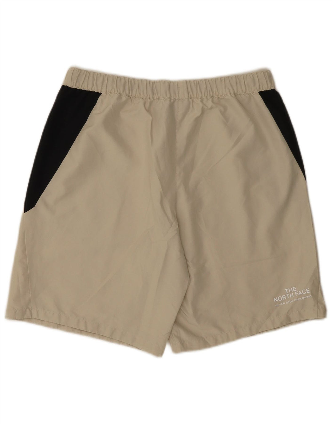 The North Face Mens Sport Shorts Médio Bege Poliéster Colorblock