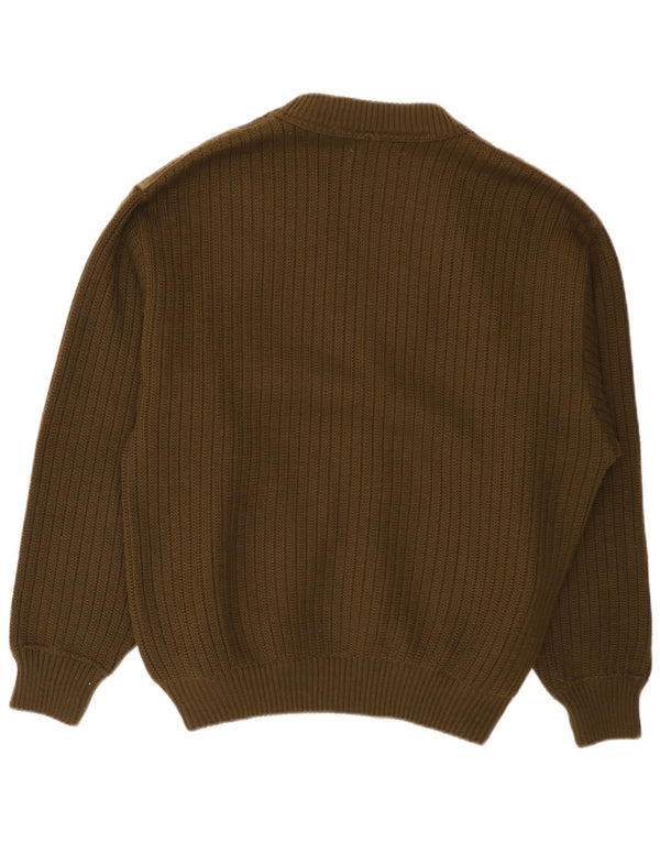Suéter cardigã masculino de camurça Malagrida XL verde