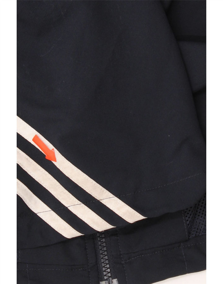 Adidas Mens Climalite Tracksuit Top Jaqueta Grande Poliéster Azul Marinho