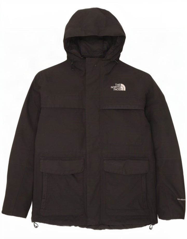 Jaqueta Parka masculina com capuz The North Face Reino Unido 40 grande poliéster preto
