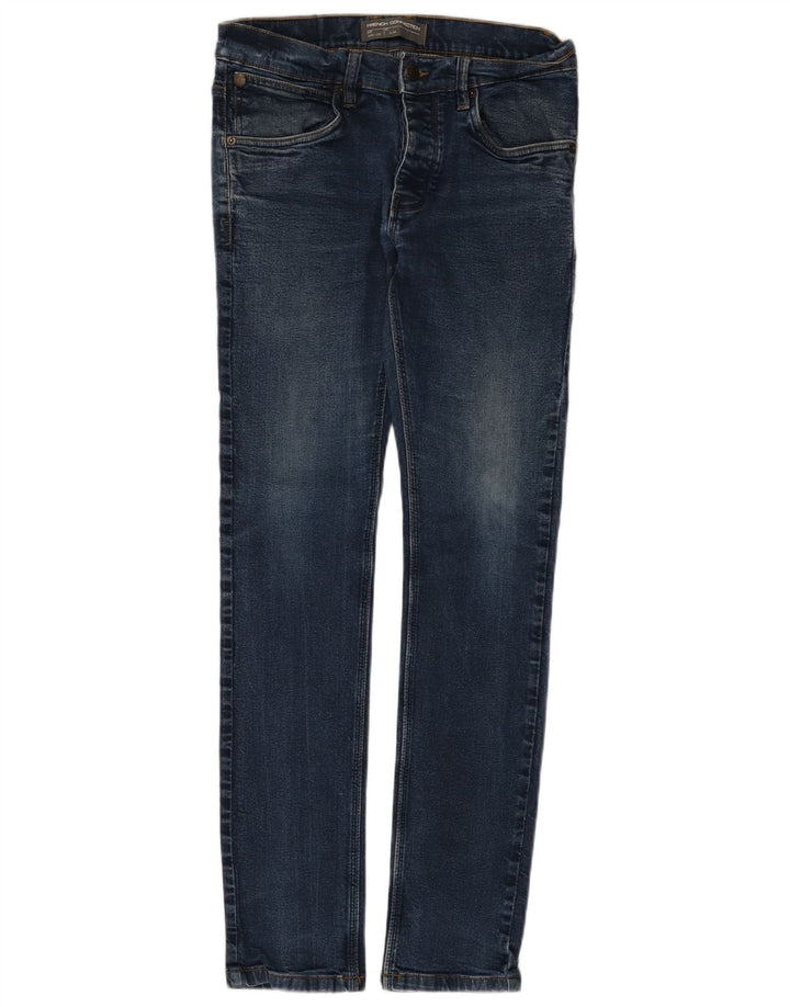 French Connection Masculino Slim Jeans W32 L32 Azul Algodão