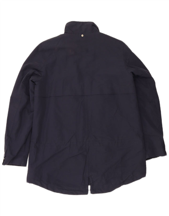Jaqueta Parka feminina Mango UK 10 pequena azul marinho