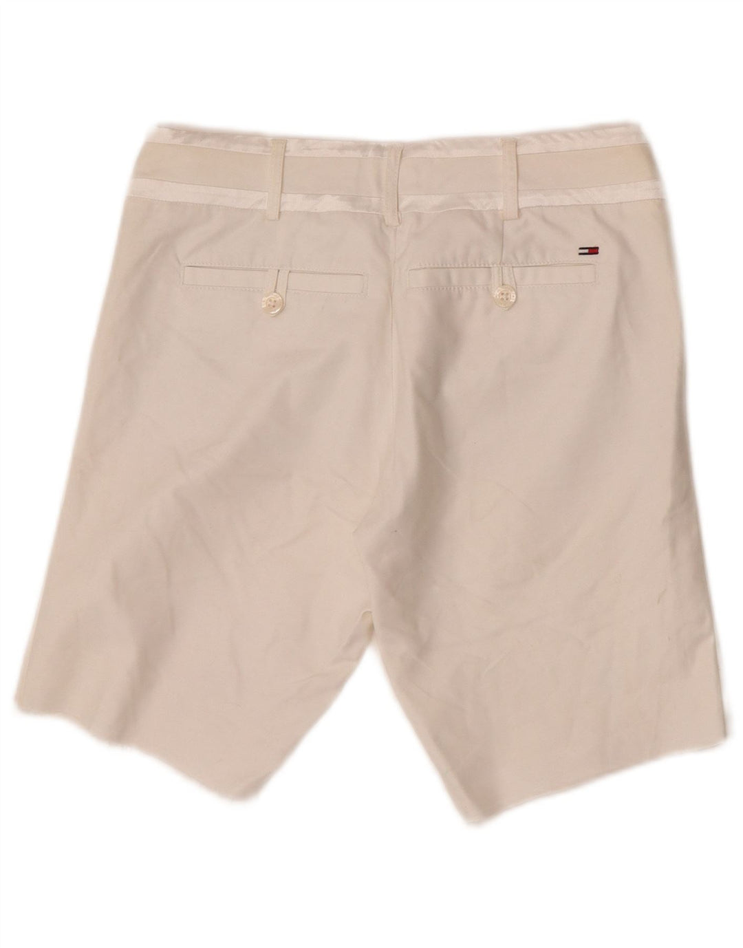 Shorts Chino feminino Tommy Hilfiger W30 médio algodão branco