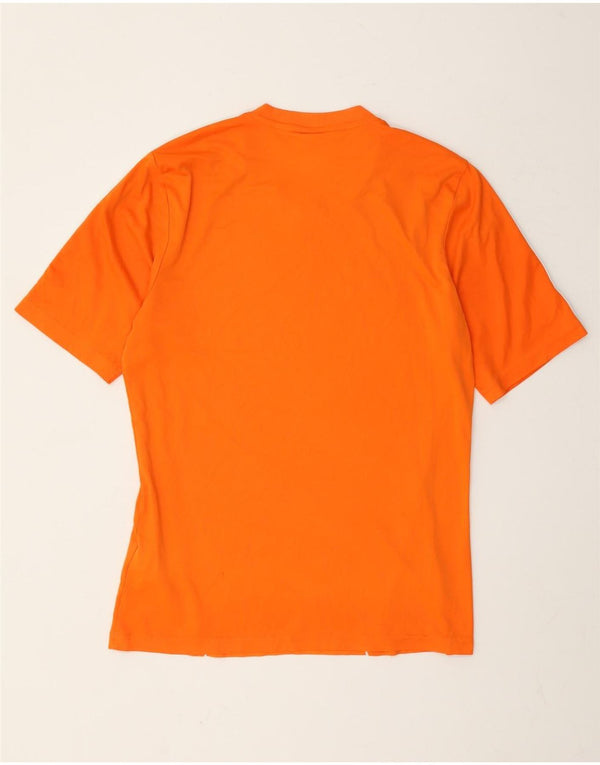 Adidas Mens Camiseta Top Pequeno Laranja Poliéster