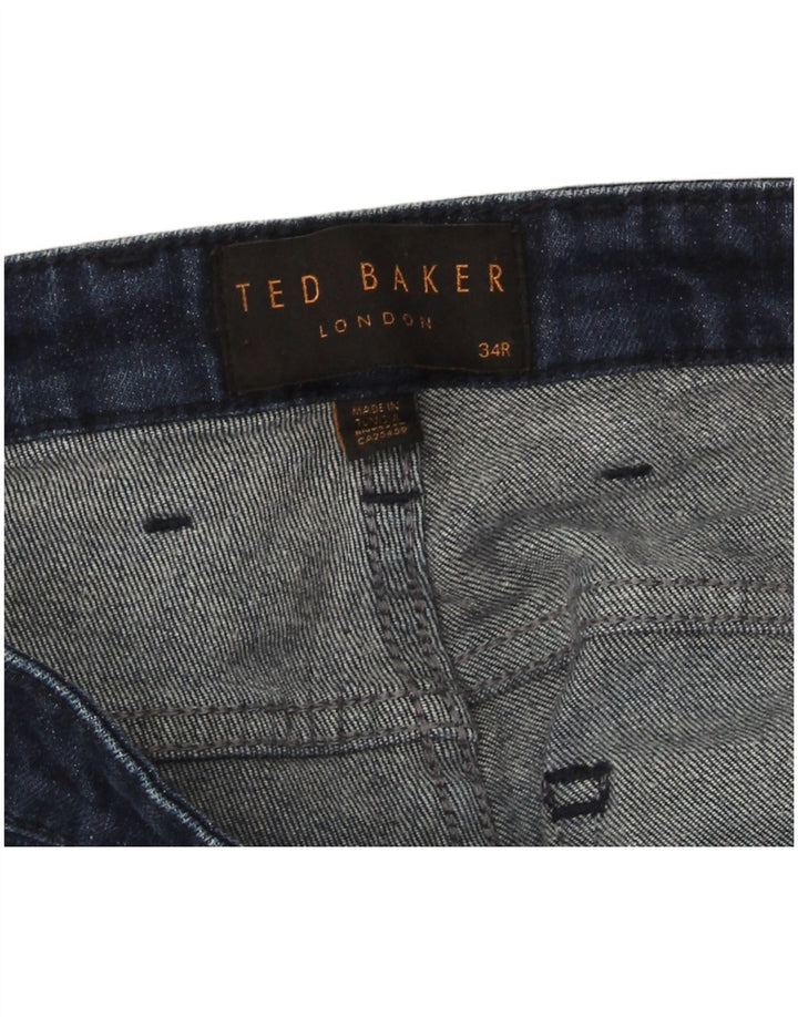 Calça jeans masculina regular Ted Baker W34 L32 azul