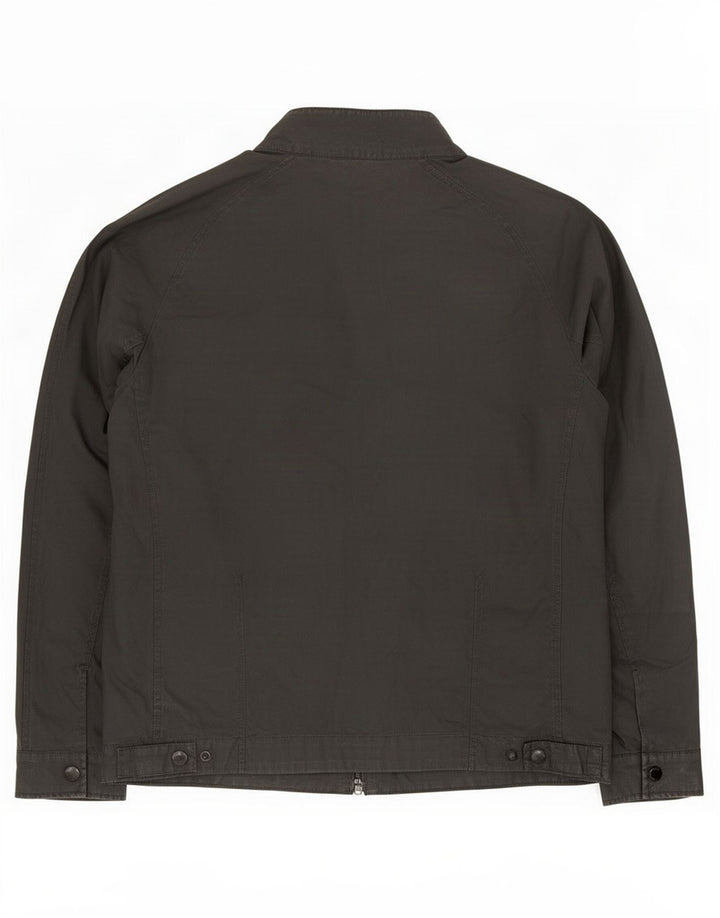 Jaqueta bomber masculina Marks & Spencer Reino Unido 40 grande algodão preto