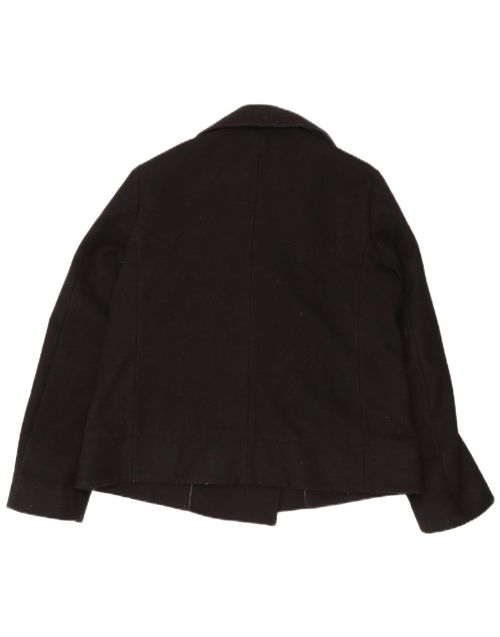 Casaco feminino CALVIN KLEIN JEANS ervilha Reino Unido 14 lã preta média