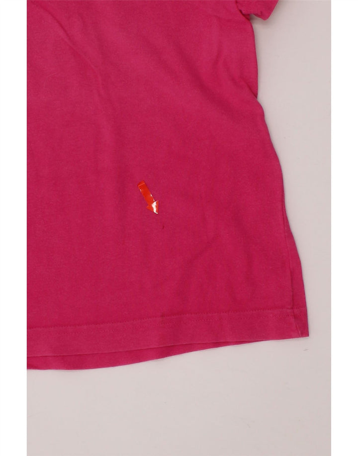 ADIDAS Girls T-Shirt Top 7-8 Years Pink Cotton Vintage Adidas and Second-Hand Adidas from Messina Hembry 