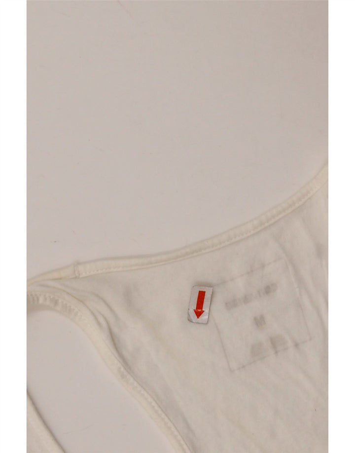 CONVERSE Womens Chuck Taylor Graphic Vest Top Reino Unido 12 Médio Branco