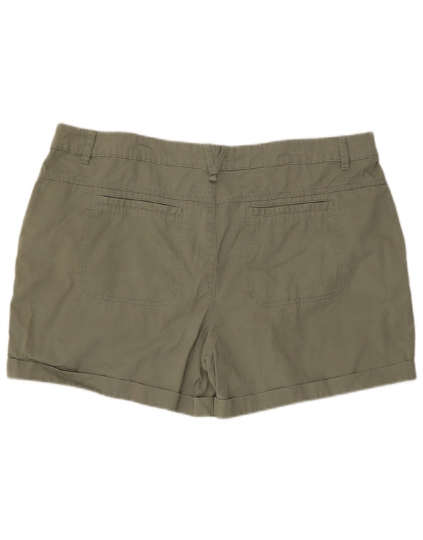 Shorts cargo feminino Mountain Warehouse W38 XL algodão cáqui