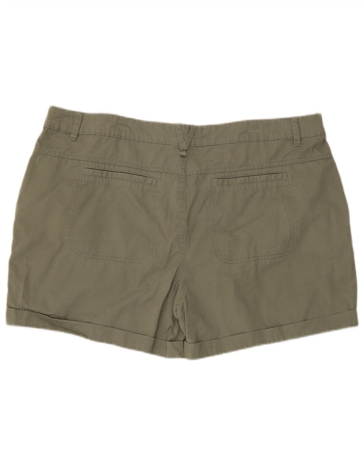 Shorts cargo feminino Mountain Warehouse W38 XL algodão cáqui