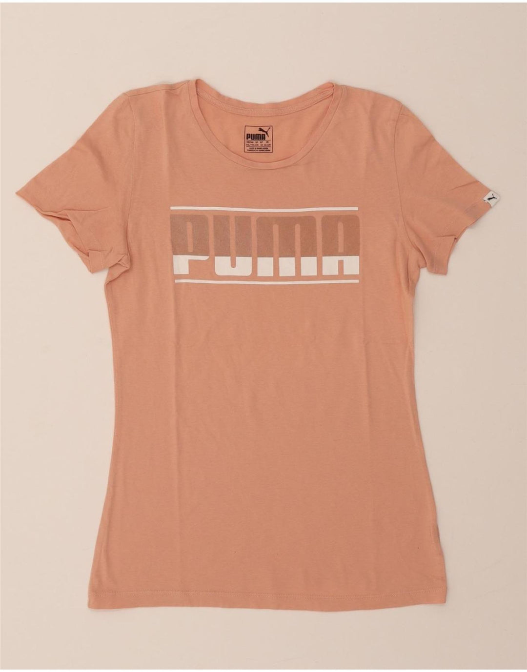 PUMA Girls Graphic T-Shirt Top 15-16 Years Pink Vintage Puma and Second-Hand Puma from Messina Hembry 