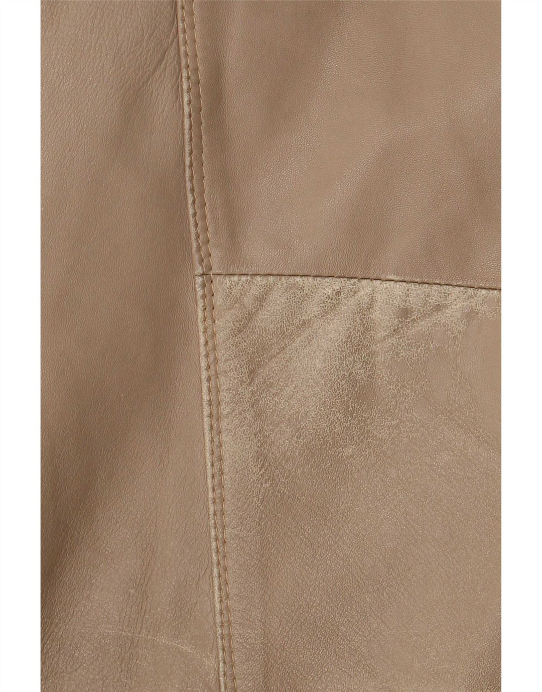 Jaqueta de couro masculina vintage UK 42 XL bege