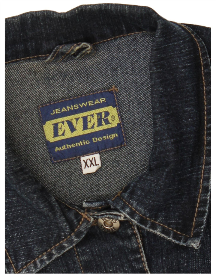 Jaqueta jeans feminina VINTAGE UK 20 2XL azul marinho