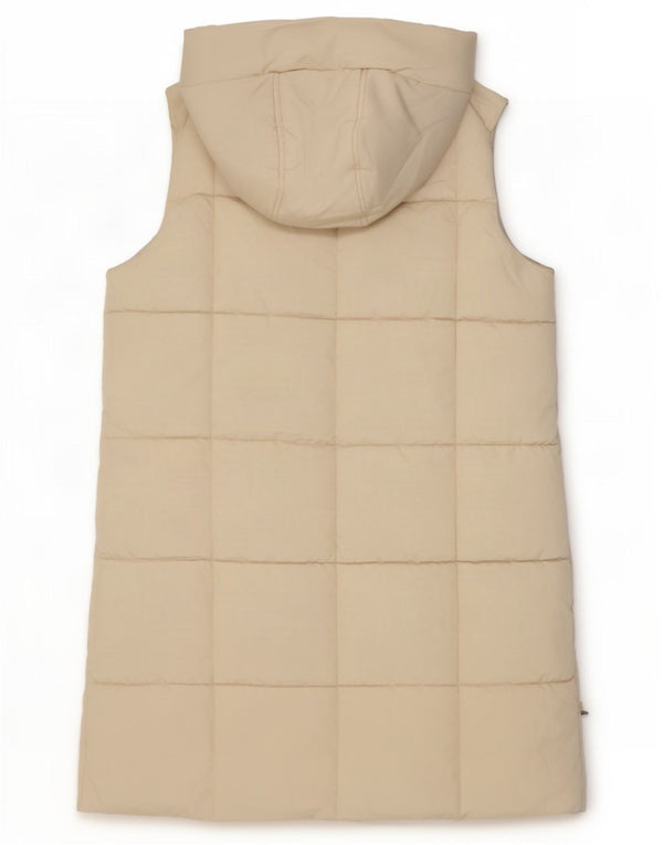 Colete acolchoado com capuz e capuz Marks & Spencer para meninas 11-12 anos branco